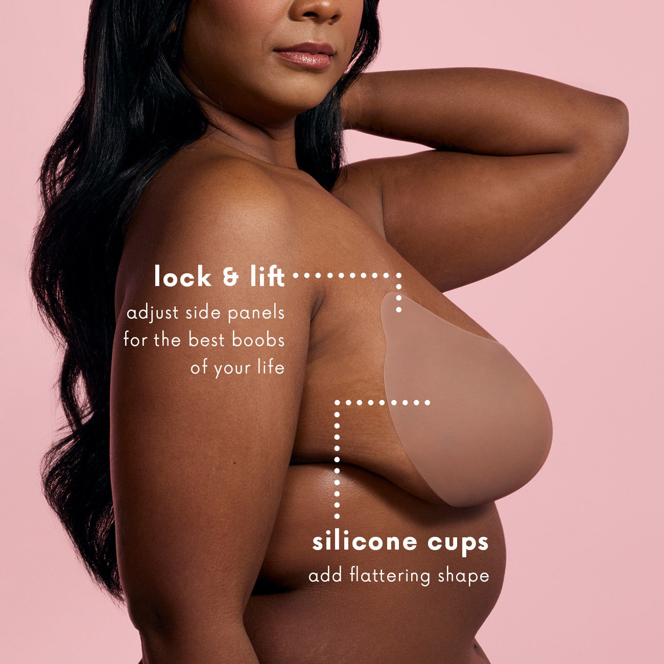 CAKES Strapless Push-Up Bra for Seamless Support